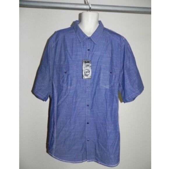 Drill Button Front Shirt Mens Big & Tall 5XLB NWT - Picture 1 of 3